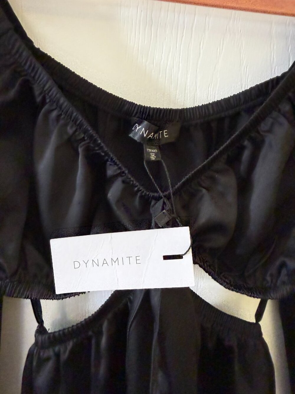 NWT Dynamite Black Cutout Long Sleeve Mini Dress Size XXS - Picture 5 of 5